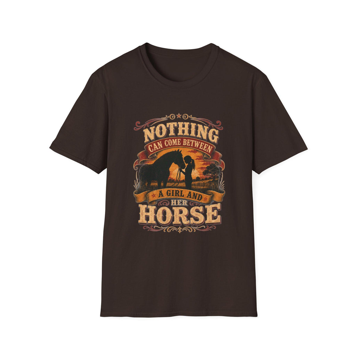 Western style apparel; Female horse lover and rider t-shirt