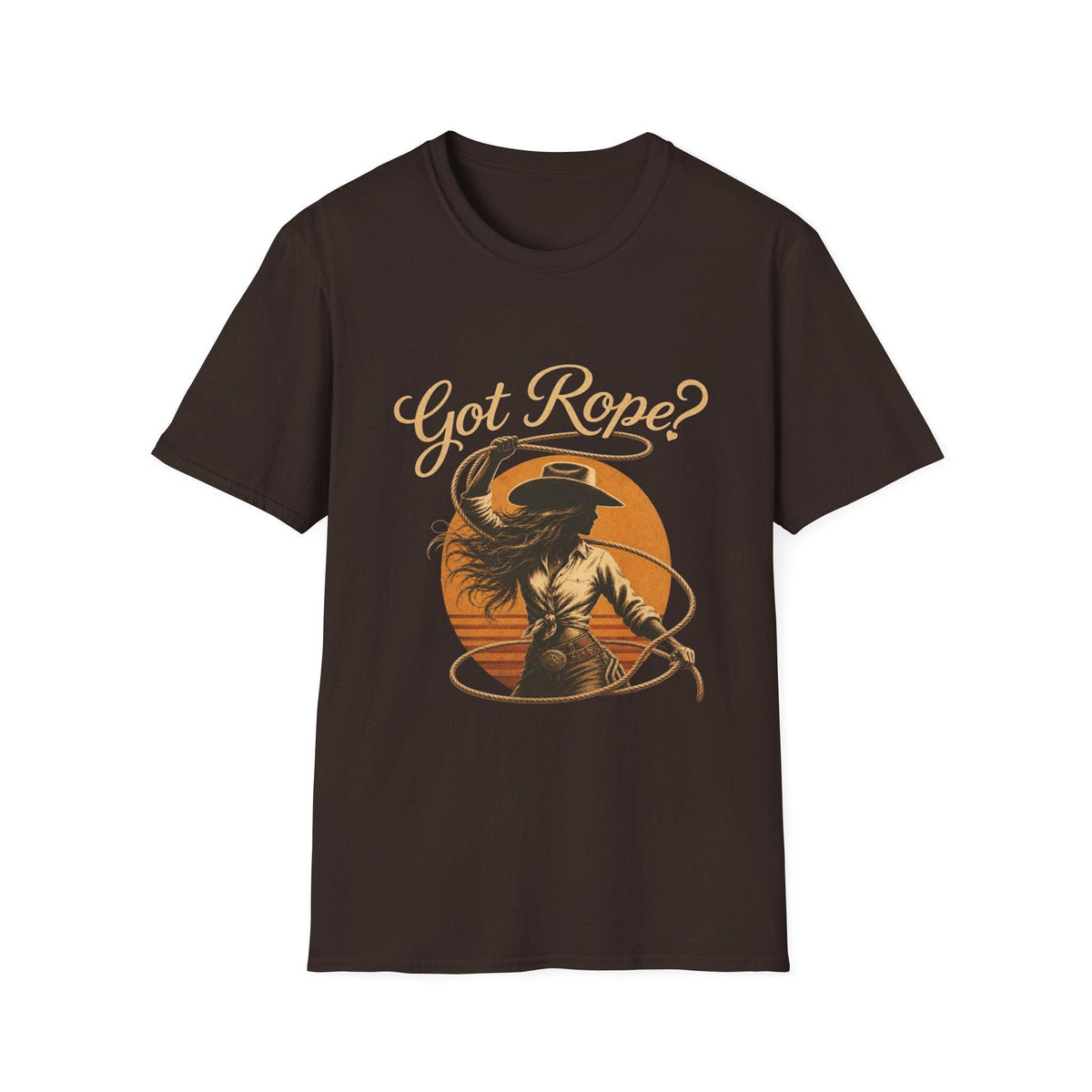 Wester Style T-Shirt for Female horse lover and rodeo roping enthusiast