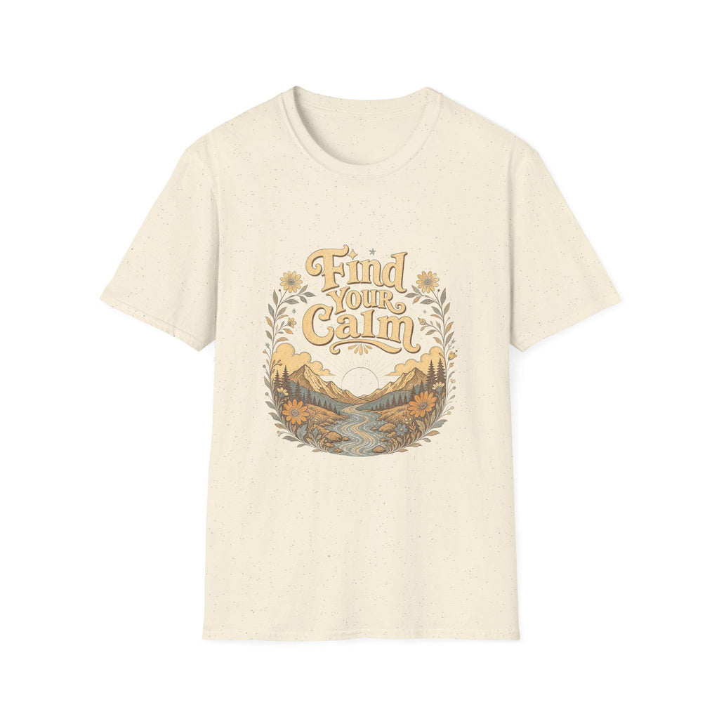 Find Your Calm T-Shirt | Mountain River Nature Design