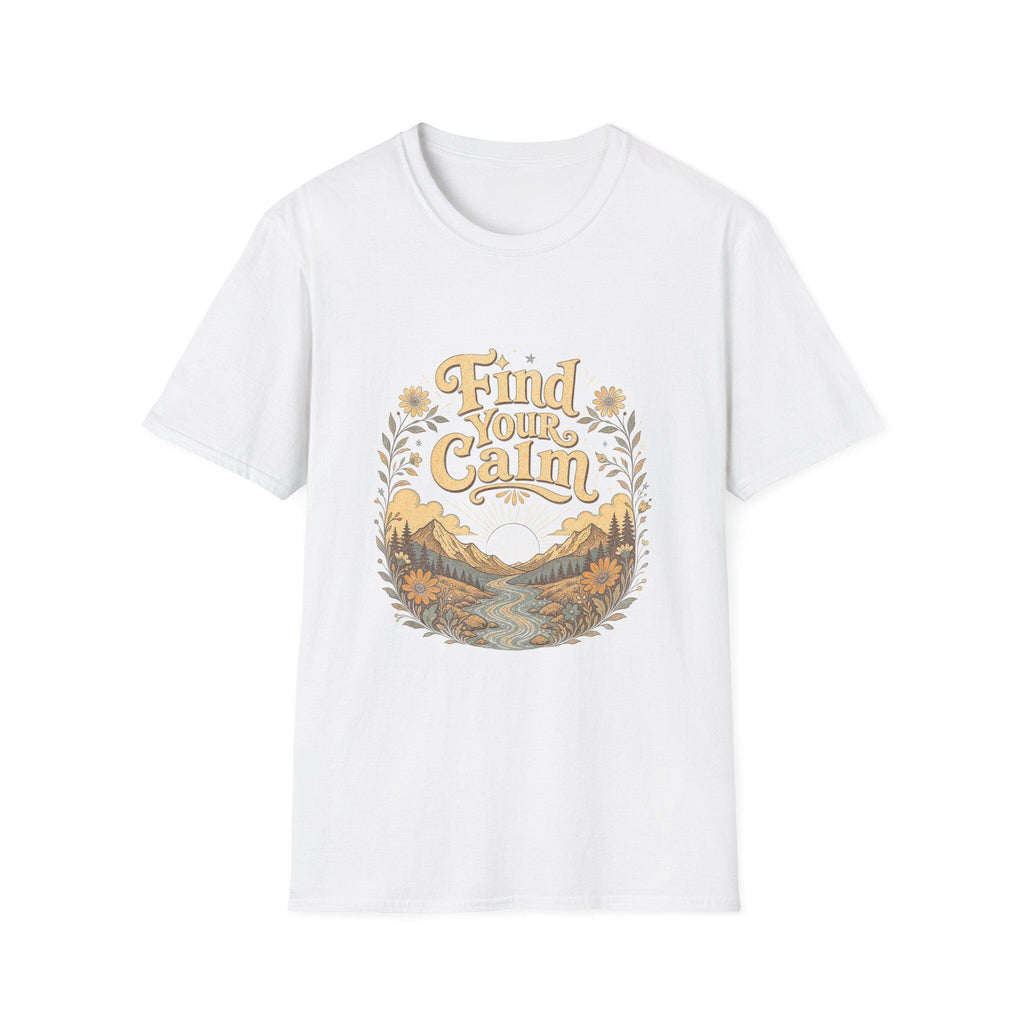 Find Your Calm T-Shirt | Mountain River Nature Design